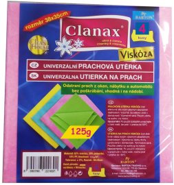 Clanax Viskózna utierka 125g 35x38 cm, 4ks