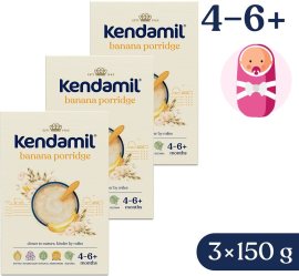 Kendamil Mliečna kaša s banánom 3x150g