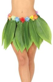 Guirca Dospelá havajská sukňa - Hawaii - Tropické listy - 38cm