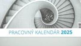 Pracovný kalendár 2025 - stolový týždenný kalendár