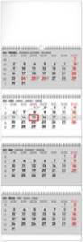 4měsíční standard 2025 skládací - nástěnný kalendář