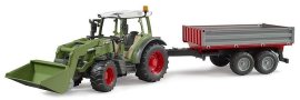 Bruder 2182 Traktor Fendt Vario 211 s čelným nakladačom a sklápacím prívesom