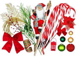 Laalu Súprava ozdôb SANTA CLAUS na stromčeky 240 - 270cm