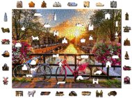 Wooden City Drevené puzzle Bicykle v Amsterdame 1010 dielikov - cena, porovnanie