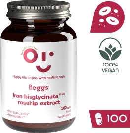 Beggs Iron bisglycinate 20mg 100tbl