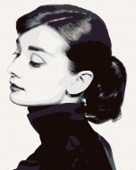 Zuty Maľovanie podľa čísel - Audrey Hepburn I, 40 x 50 cm, bez rámu a napnutého plátna - cena, porovnanie