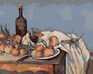 Zuty Maľovanie podľa čísel - Cibuľa a fľaša (P. Cézanne), 80 x 100 cm, napnuté plátno na rám - cena, porovnanie