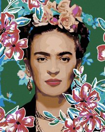 Zuty Maľovanie podľa čísel - Frida Kahlo I, 40 x 50 cm, bez rámu a bez napnutia plátna