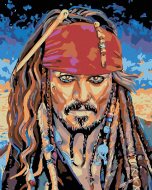 Zuty Maľovanie podľa čísel - Jack Sparrow I, 40 x 50 cm, bez rámu a napnutého plátna - cena, porovnanie