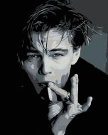 Zuty Maľovanie podľa čísel - Leonardo DiCaprio s cigaretou, 40 x 50 cm, napnuté plátno na ráme - cena, porovnanie