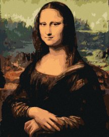 Zuty Maľovanie podľa čísel - Mona Lisa (Leonardo da Vinci), 80 x 100 cm, napnuté plátno na rám