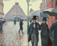 Zuty Maľovanie podľa čísel - Paris street; Rainy day (Gustave Caillebotte), 80 x 100 cm, napnuté plátno na rám - cena, porovnanie