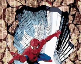 Zuty Maľovanie podľa čísel - Spiderman 3D, 100 x 80 cm, napnuté plátno na rám