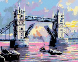 Zuty Maľovanie podľa čísel - Tower Bridge Londýn, 50 x 40 cm, plátno napnuté na rám