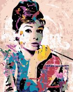 Zuty Maľovanie podľa čísel - Audrey Hepburn, 40 x 50 cm, bez rámu a bez napnutia plátna - cena, porovnanie