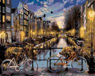 Zuty Maľovanie podľa čísel - Bicykle v Amsterdame, 50 x 40 cm, bez rámu a bez napnutého plátna - cena, porovnanie