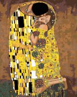 Zuty Maľovanie podľa čísel - Bozk (Gustav Klimt), 80 x 100 cm, bez rámu a bez napnutia plátna - cena, porovnanie