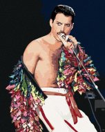 Zuty Maľovanie podľa čísel - Freddie Mercury, 80 x 100 cm, bez rámu a napnutého plátna - cena, porovnanie