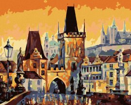 Zuty Maľovanie podľa čísel - Karlov most, 100 x 80 cm, napnuté plátno na ráme