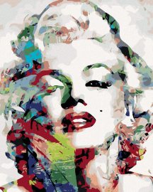 Zuty Maľovanie podľa čísel - Marilyn Monroe, 80 x 100 cm, napnuté plátno na ráme