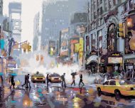 Zuty Maľovanie podľa čísel - Rušná ulica v New Yorku (Richard Macneil), 80 x 100 cm, napnuté plátno na rám - cena, porovnanie