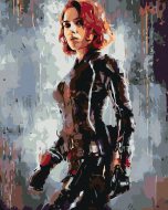 Zuty Maľovanie podľa čísel - Avengers Black Widow II, 40 x 50 cm, bez rámu a bez napnutého plátna - cena, porovnanie