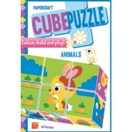 Zvieratká - Papierové puzzle kocky - cena, porovnanie