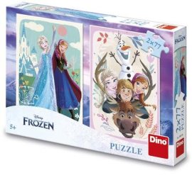 Dino Puzzle Frozen: Anna a Elsa 2x77ks