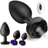 Superlove Vibrating Rose & Jewels Anal Plug Set 4 pack - cena, porovnanie