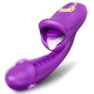 Superlove Cum with Me Dual Vibrator with Tongue - cena, porovnanie