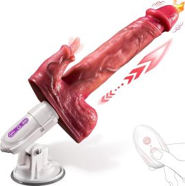 Superlove Thrusting Realistic Vibrator with Tongue Clitoral Stimulation