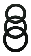 Superlove Cock Ring Set Black 3 Pack - cena, porovnanie