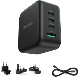 Choetech PD 70 W GaN 3x USB-C+1x USB-A  Multiple Plugs Charger