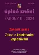 Aktualizace 2024 III/3 Zákoník práce, zákon o kolektivním vyjednávání - cena, porovnanie