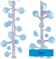 Emos LED svetelná cherry reťaz - guľôčky 2,5 cm, 4 m, vonkajšia aj vnútorná, modrá, časovač - cena, porovnanie