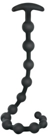 Black Velvet Anal Beads Silicone 50cm