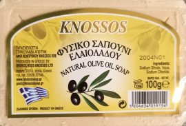 Knossos Grécke olivové mydlo prírodné biele 100g