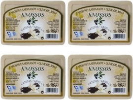 Knossos Grécke olivové mydlo s vôňou vanilka 100g 4ks