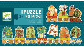 Djeco Puzzle Vlak so zvieratkami - 20ks