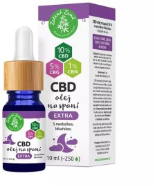 Zelená Země CBD kvapky na spanie EXTRA 10ml