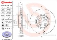 Brembo brzdový kotúč 09.D770.11 2ks - cena, porovnanie