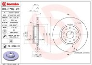 Brembo brzdový kotúč 09.6769.21 2ks - cena, porovnanie