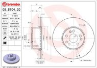 Brembo brzdový kotúč 09.5704.20 2ks - cena, porovnanie