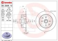 Brembo brzdový kotúč 08.5309.10 2ks - cena, porovnanie