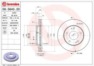 Brembo brzdový kotúč 09.5640.20 2ks - cena, porovnanie