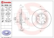 Brembo brzdový kotúč 08.2938.24 2ks - cena, porovnanie