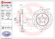 Brembo brzdový kotúč 08.A725.1X 2ks - cena, porovnanie