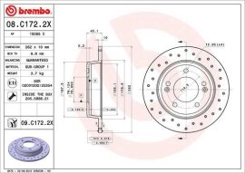 Brembo brzdový kotúč 08.C172.2X 2ks