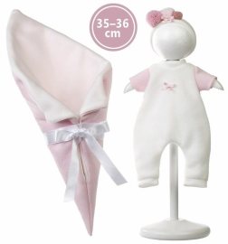 Llorens M636-32 oblečenie pre bábiku bábätko New Born 35 - 36cm