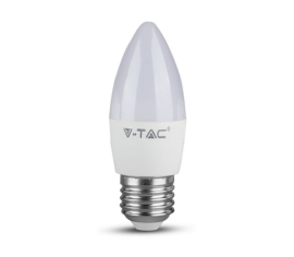 V-Tac LED žiarovka E27 5,5W 470lm sviečka 3000K